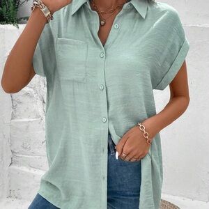 Emery Rose Button Down Top